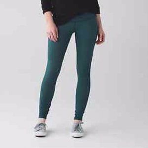Lululemon Size 6  Emerald Green Leggings